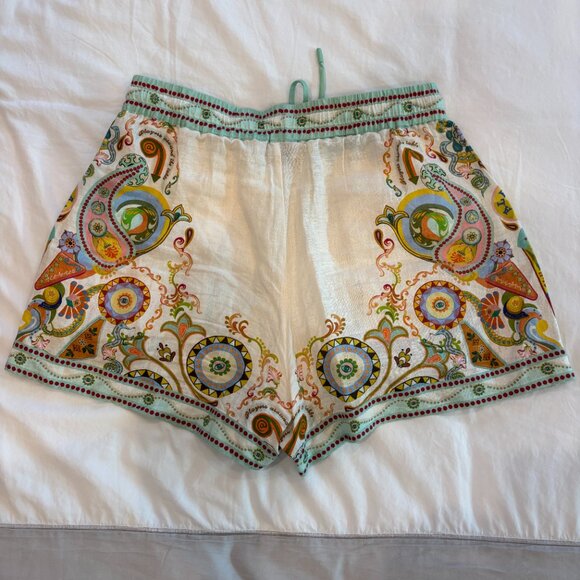 ALÉMAIS' 'Pinball' Linen shorts, Sz 8 - Picture 7 of 8